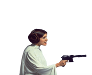 Princess Leia Side View transparent PNG